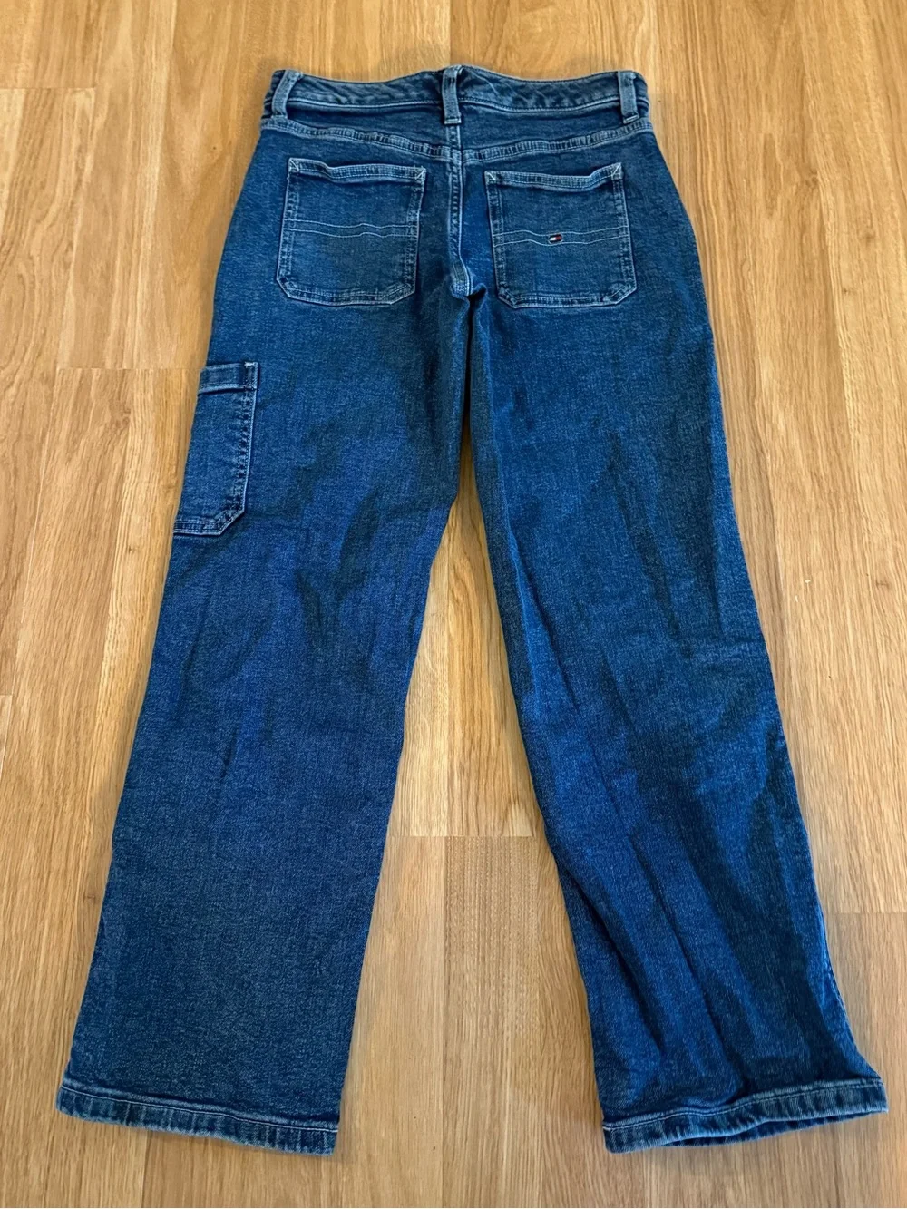 EUC Boy’s Tommy Hilfiger Utility Carpenter Jeans - Wide Leg - Streetwear - 12